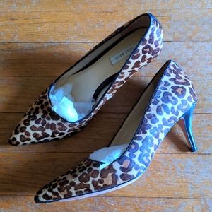 Like New Cole Haan cheetah animal print Heels Pumps size US 5.5 (35.5) sexy